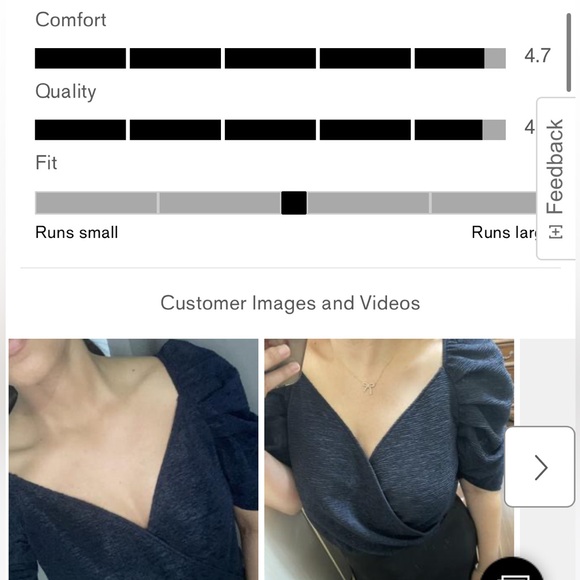 NWT - Express Textured Puff Sleeve Wrap Front Thong Bodysuit - Medium - Picture 4 of 13